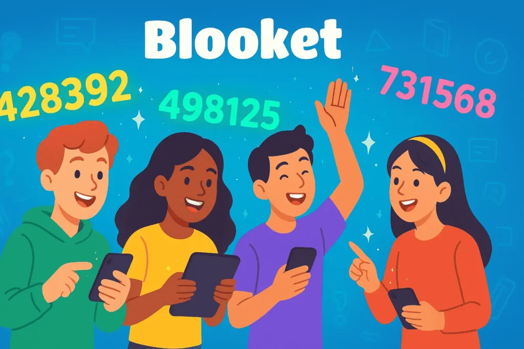 Students finding latest Blooket game codes on mobile device