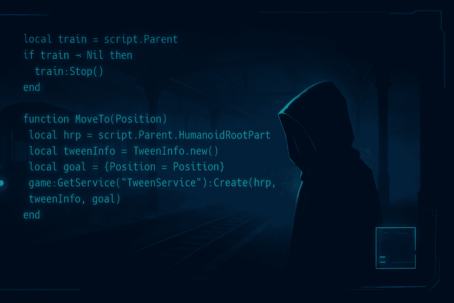 Dead rails script gameplay showing Roblox game interface with scripting features